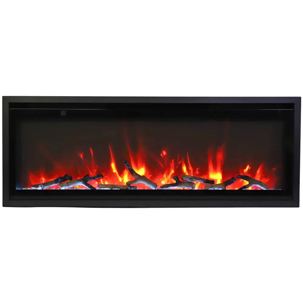 Amantii 60 Inch Symmetry Extra Slim Smart Electric Fireplace Log