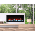 Amantii 60 Inch Symmetry Bespoke Indoor/Outdoor Built-In Electric Fireplace Attached