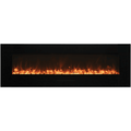 Amantii 60 Inch Wall Mount/Flush Mount Indoor/Outdoor Smart Electric Fireplace Yellow Logs