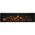 Amantii 72 Inch Panorama Deep Extra Tall Full View Indoor/Outdoor Smart Electric Fireplace Log Set