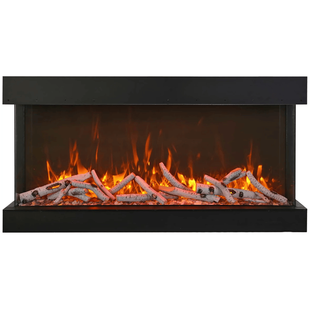 Amantii 72 Inch Tru View Extra Tall XL Indoor/Outdoor Smart Electric Fireplace Attached