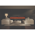 Amantii 88 Inch Panorama Deep Full View Indoor/Outdoor Smart Electric Fireplace Attached