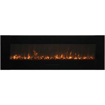 Amantii 88 Inch Wall Mount/Flush Mount Indoor/Outdoor Smart Electric Fireplace Orange