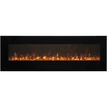 Amantii 88 Inch Wall Mount/Flush Mount Indoor/Outdoor Smart Electric Fireplace Yellow