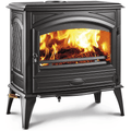 Amantii Lynwood W76 Cast Iron Freestanding Wood Burning Stove Side  View