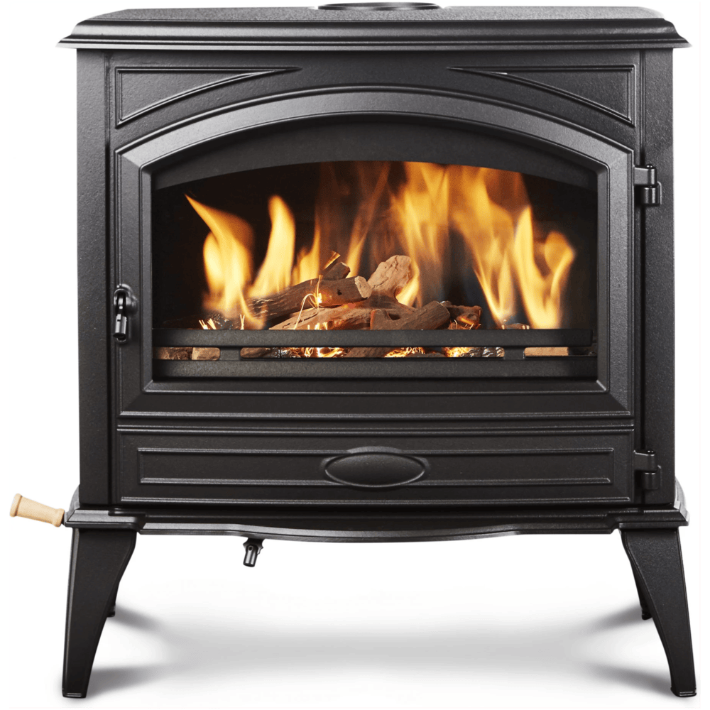 Amantii Lynwood W76 Cast Iron Freestanding Wood Burning Stove Front View