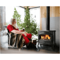 Amantii Lynwood W76 Cast Iron Freestanding Wood Burning Stove Attached w/ human