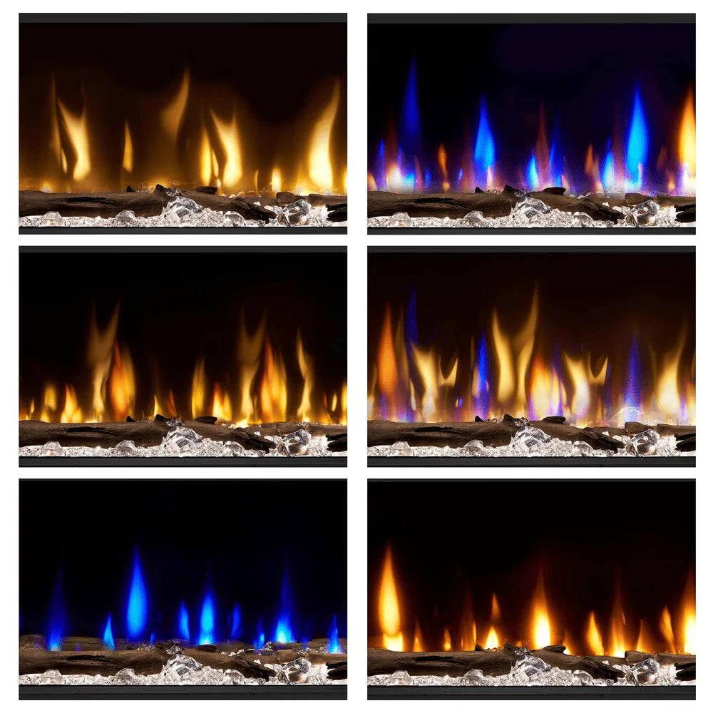 Dimplex 100 Inch Ignite Bold Built-In Linear Electric Fireplace Flames