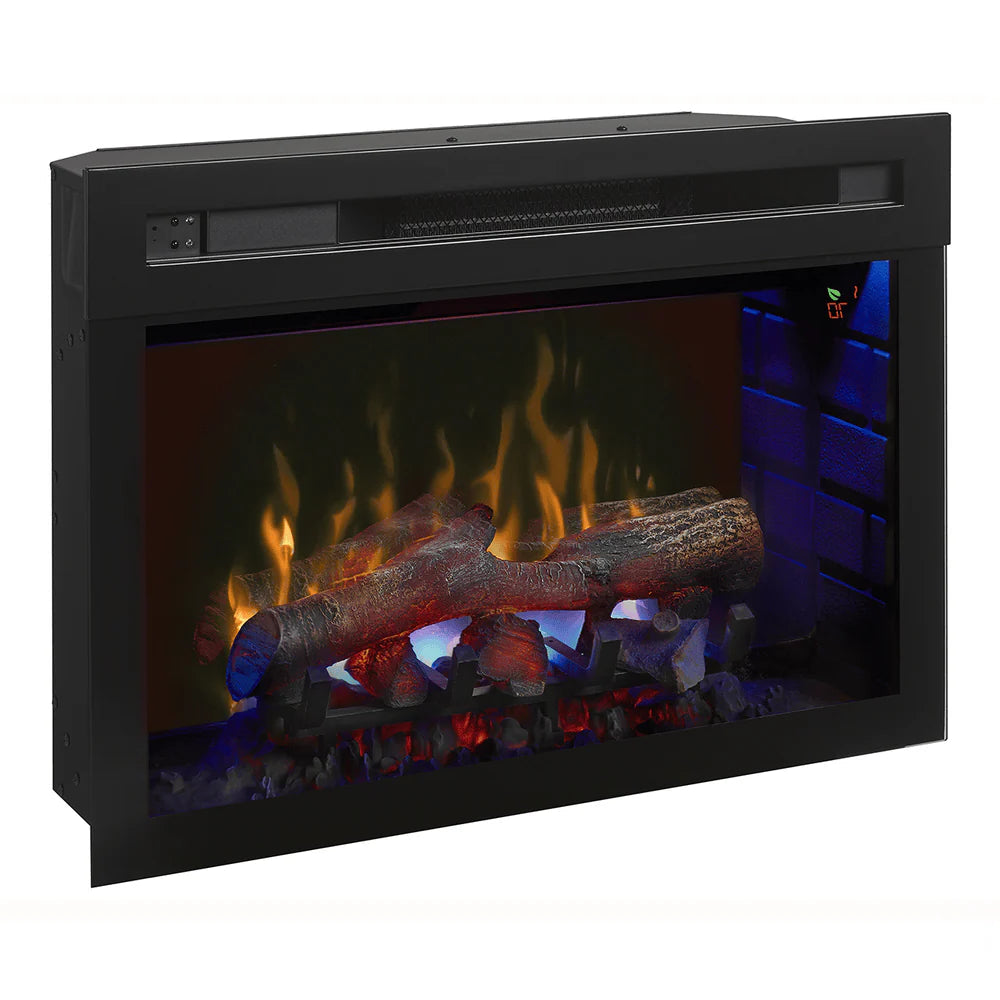 Dimplex 25 Inch Multi-Fire XD Electric Fireplace Firebox with Logs Attached