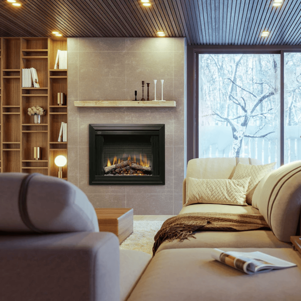 Dimplex 39 Inch BF Deluxe Built-in Electric Firebox Attached