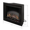 Dimplex 39 Inch BF Standard Built-In Electric Firebox Dimensions