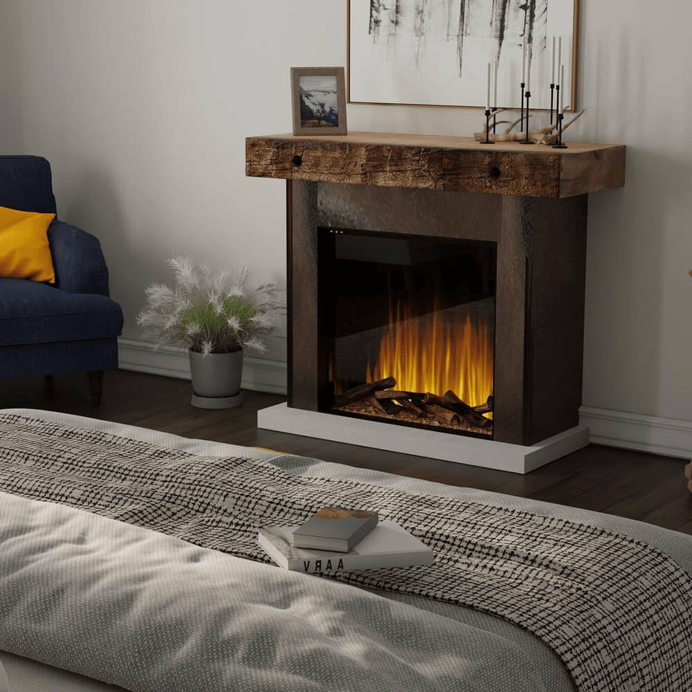 Dimplex 48 Inch Ignite Aspire Built-In Electric Firebox Attached