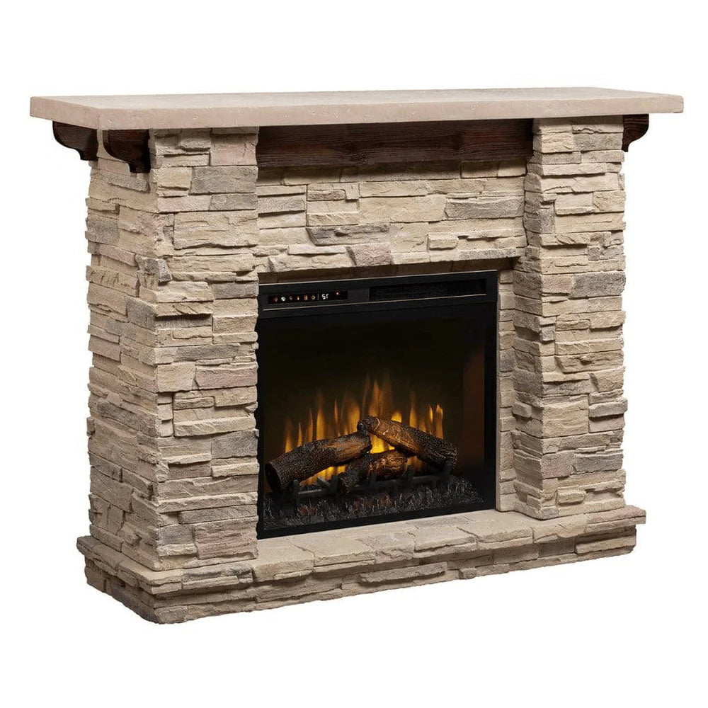 Dimplex 61 Inch Featherston Mantel Electric Fireplace Front View