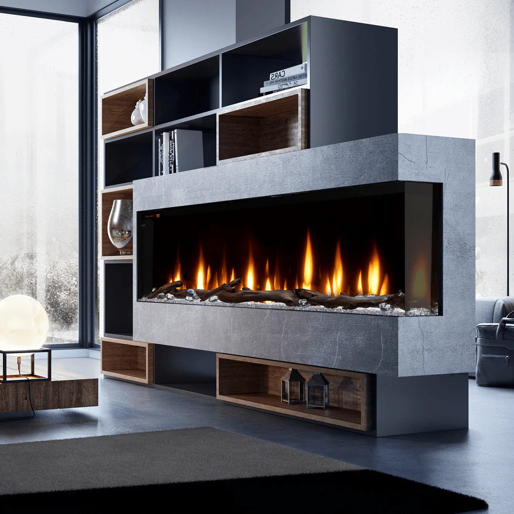 Dimplex 74 Inch Ignite Bold Built-In Linear Electric Fireplace Attached
