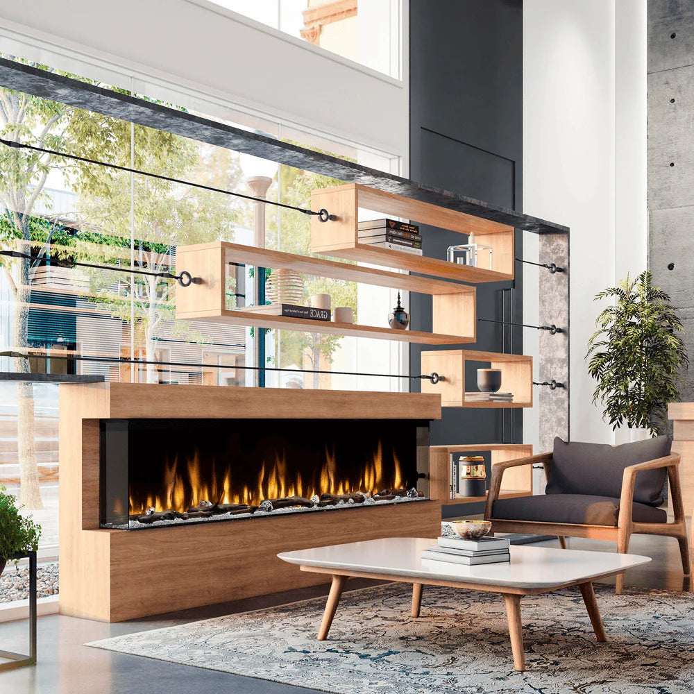Dimplex 88 Inch Ignite Bold Built-In Linear Electric Fireplace Attached