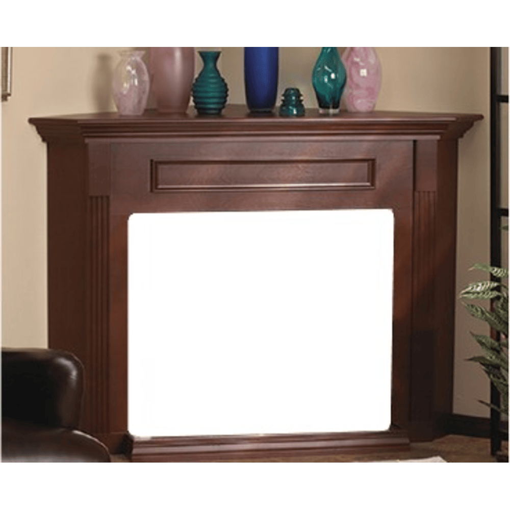 Empire 24 Inch Corner Cabinet Mantel with Base w/o fireplace