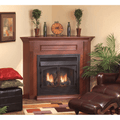 Empire 24 Inch Corner Cabinet Mantel with Base Attached
