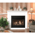 Empire 24 Inch Corner Cabinet Mantel with Base Attached