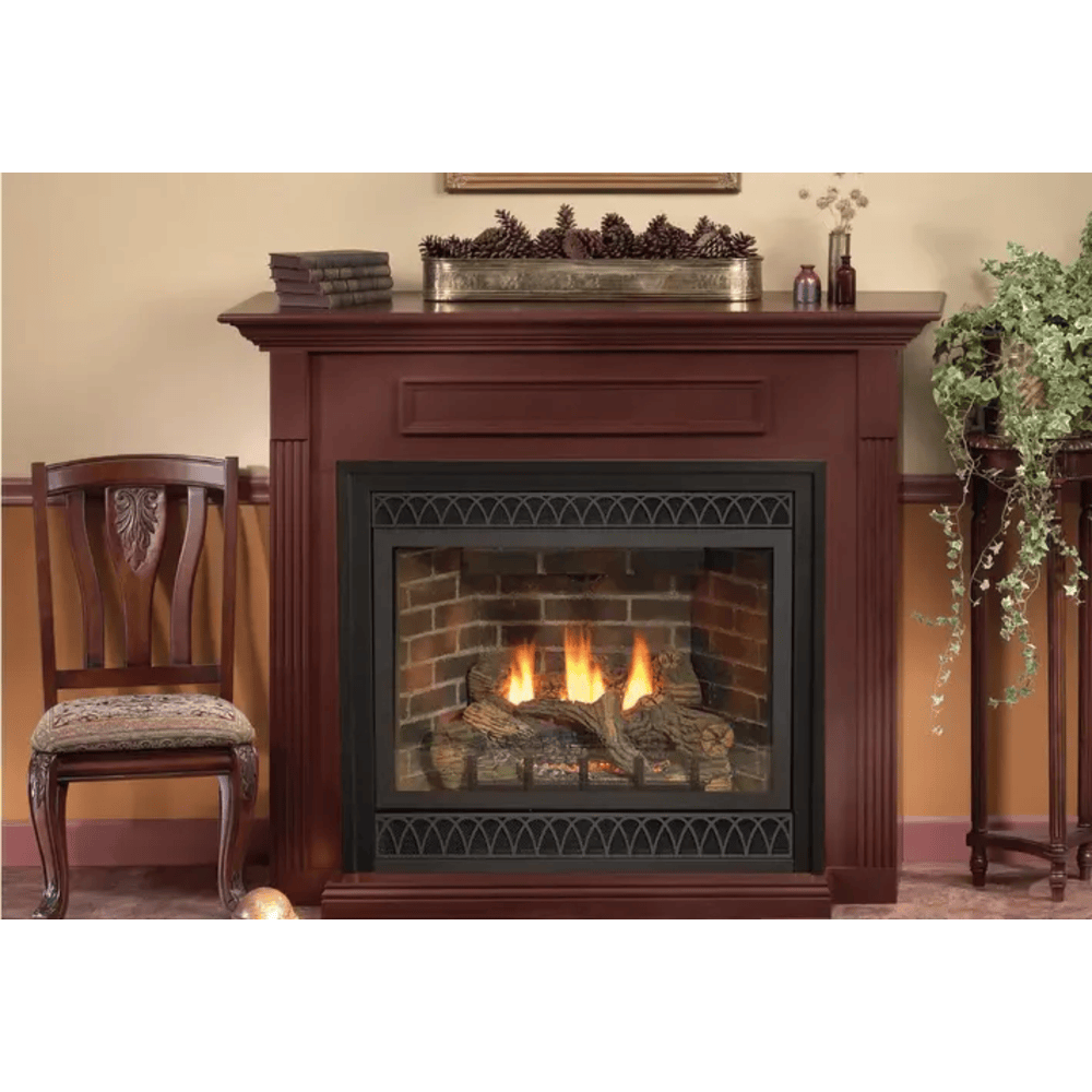 Empire 24 Inch Standard Cabinet Mantel with Base Attached