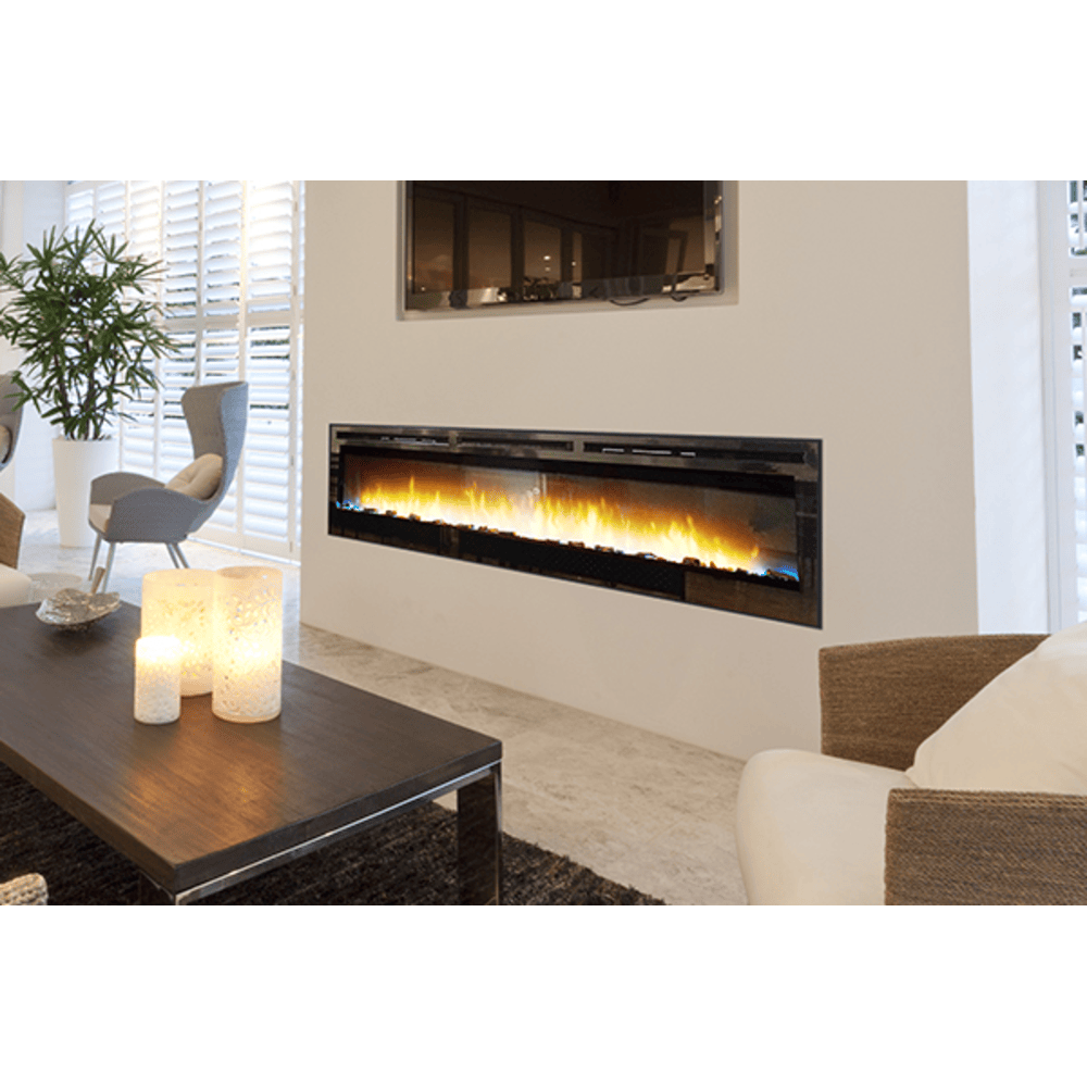 Empire Nexfire 74 Inch Linear Electric Fireplace Attached