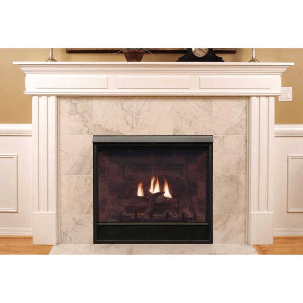 Empire WMH Deluxe 42 Inch Tahoe Clean Face Gas Direct Vent Fireplace with Electronic Ignition Attached