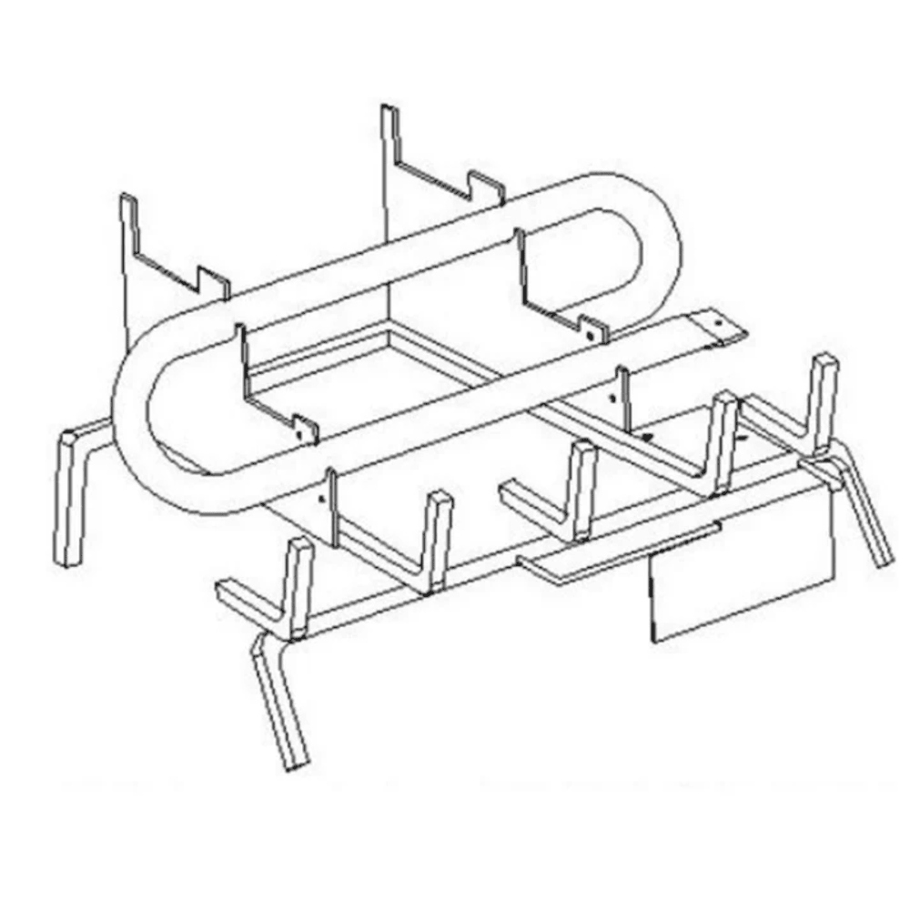 EverWarm Cumberland Logs Millivolt Burner View