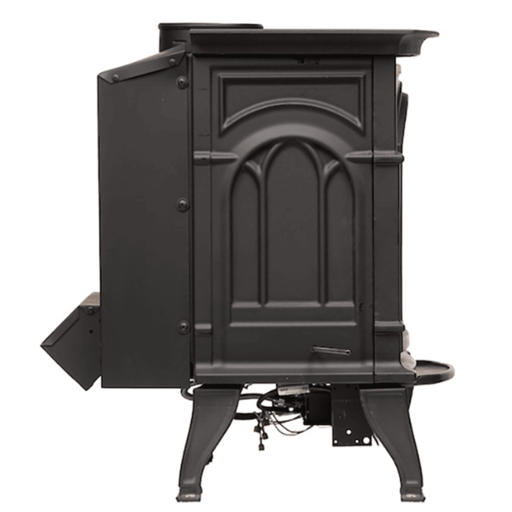 EverWarm Freestanding Vent Free Gas Stove Side View 3