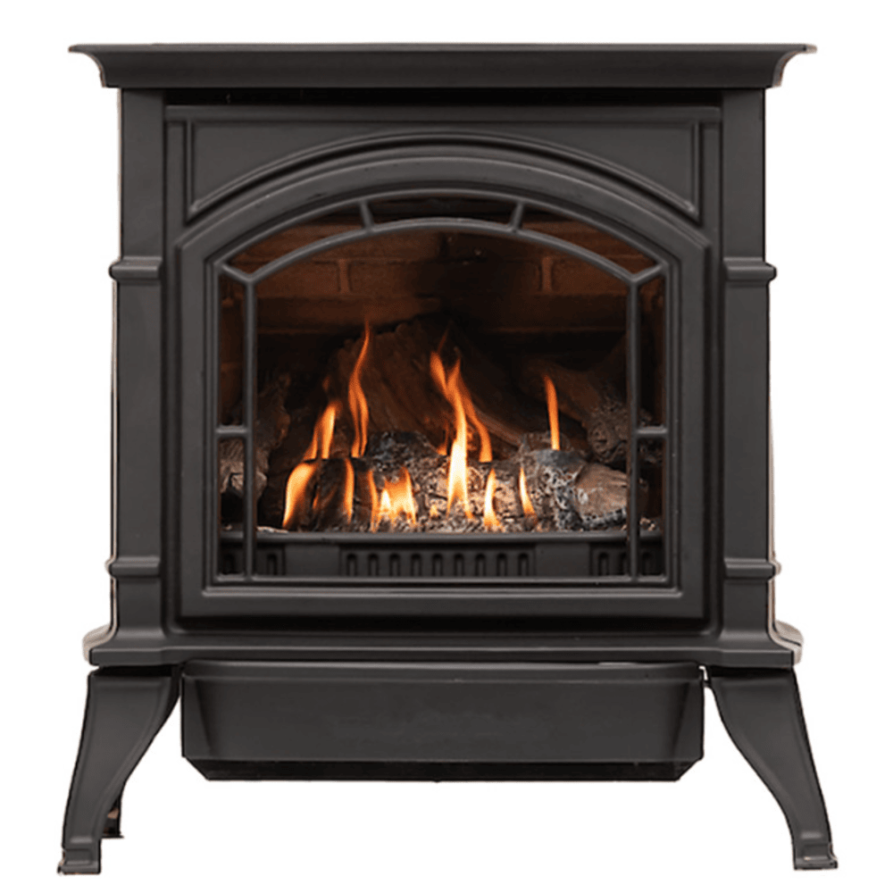 EverWarm Freestanding Vent Free Gas Stove Attached