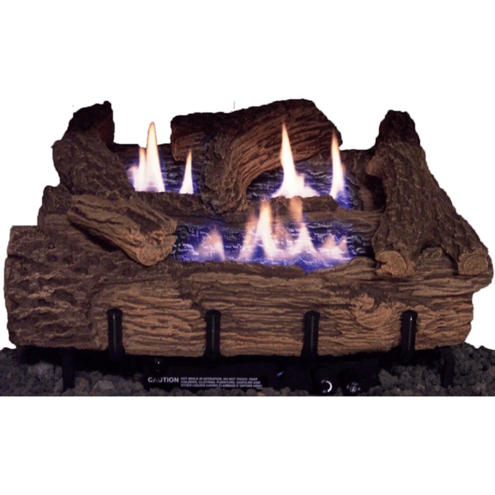 Everwarm 24 Inch Palmetto Oak Log and Burner Package Sample