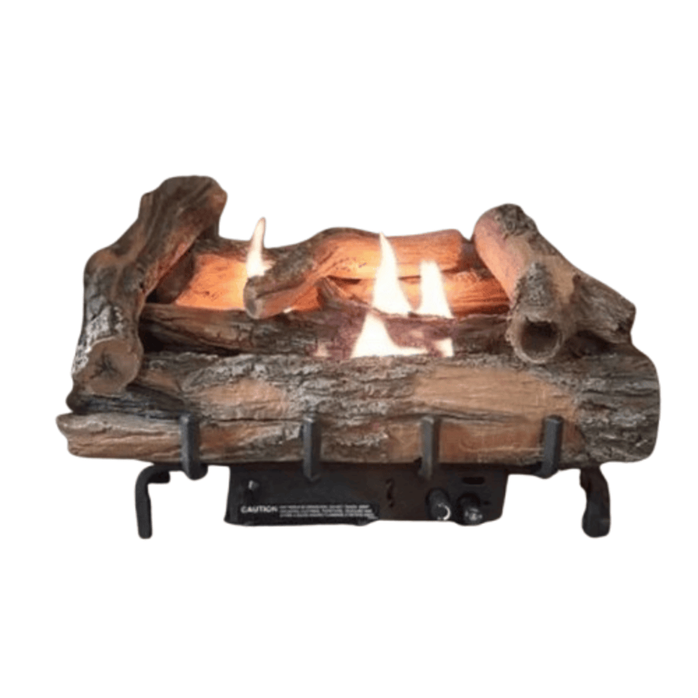 Everwarm 30 Inch Low Country Timber Log and Burner Package | Fireplace ...