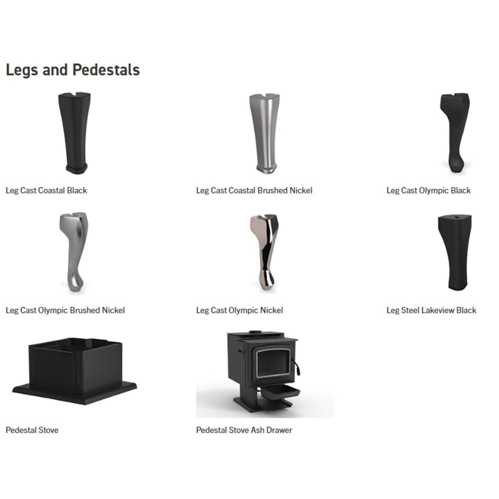 Ironstrike Grandview 230 Freestanding Wood Burning Stove Legs