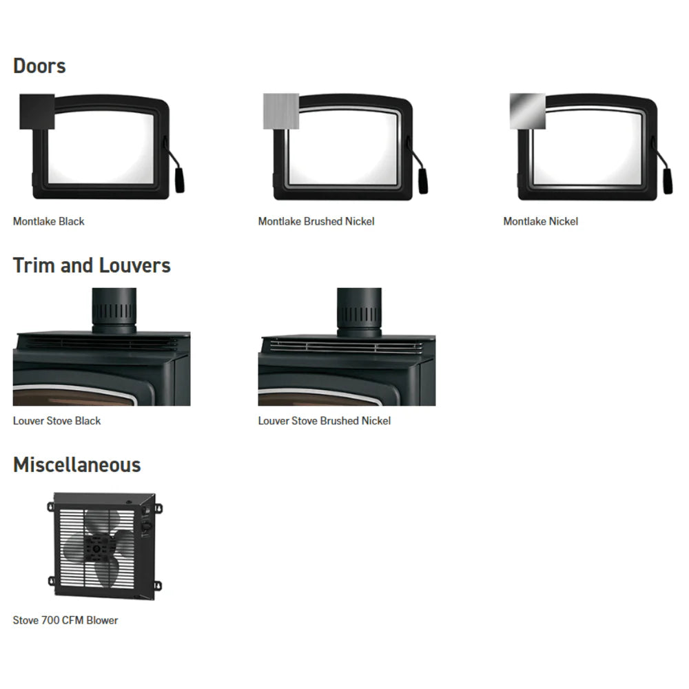 Ironstrike Grandview 230 Freestanding Wood Burning Stove Accessories