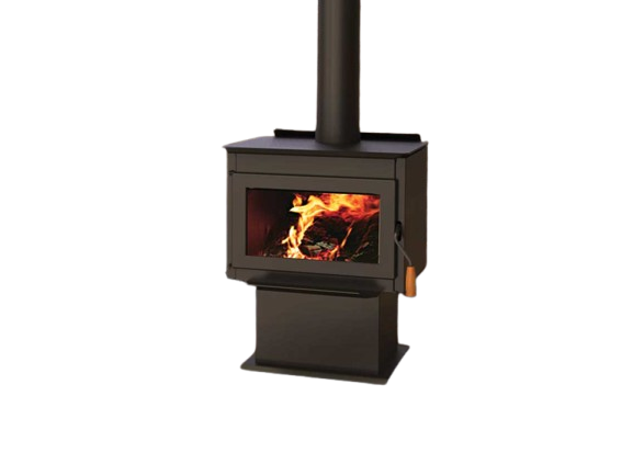 Ironstrike Tahoma 1600 Freestanding Wood Burning Stove Attached