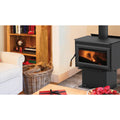 Ironstrike Tahoma 2100 Freestanding Wood Burning Stove Attached