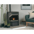 Ironstrike Winslow Freestanding Pellet Stove Attached