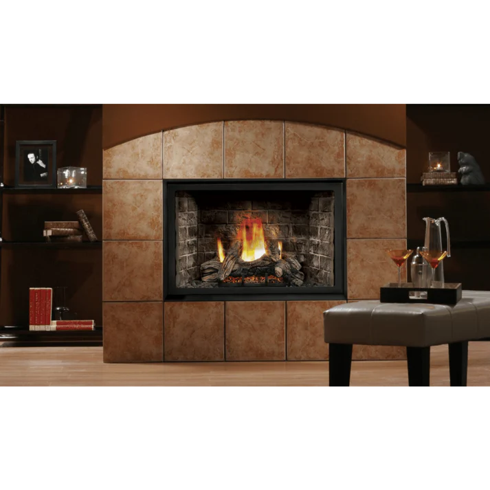 Kingsman HBZDV3628 36 Inch Zero Clearance Direct Vent Gas Fireplace in IPI Ignition Attached