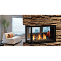 Kingsman MCVP42 43 Inch Clean View Peninsula Direct Vent Gas Fireplace in IPI Ignition Attached