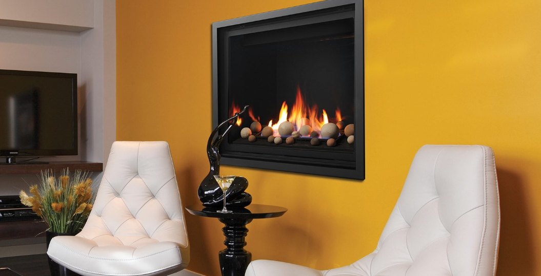 Kingsman ZCV39 39 Inch Clean View Zero Clearance Direct Vent Heater Rated Proflame 2 Gas Fireplace in IPI Ignition Atatched
