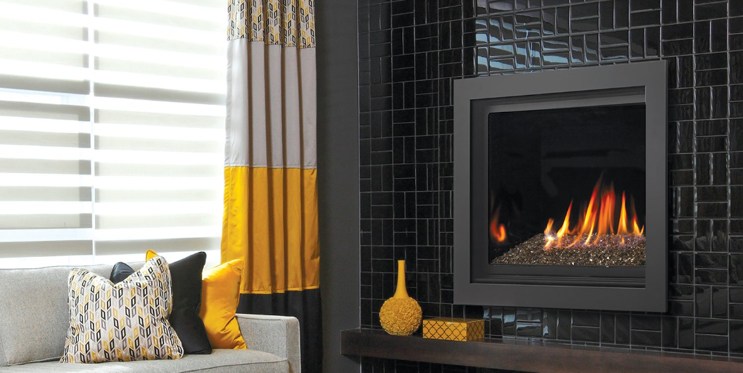 Kingsman ZCV39 39 Inch Clean View Zero Clearance Direct Vent Heater Rated Proflame 2 Gas Fireplace in IPI Ignition Attached