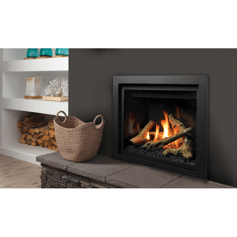 Kingsman ZCV42 42 Inch Clean View Zero Clearance Direct Vent Gas Fireplace in IPI Ignition Attached