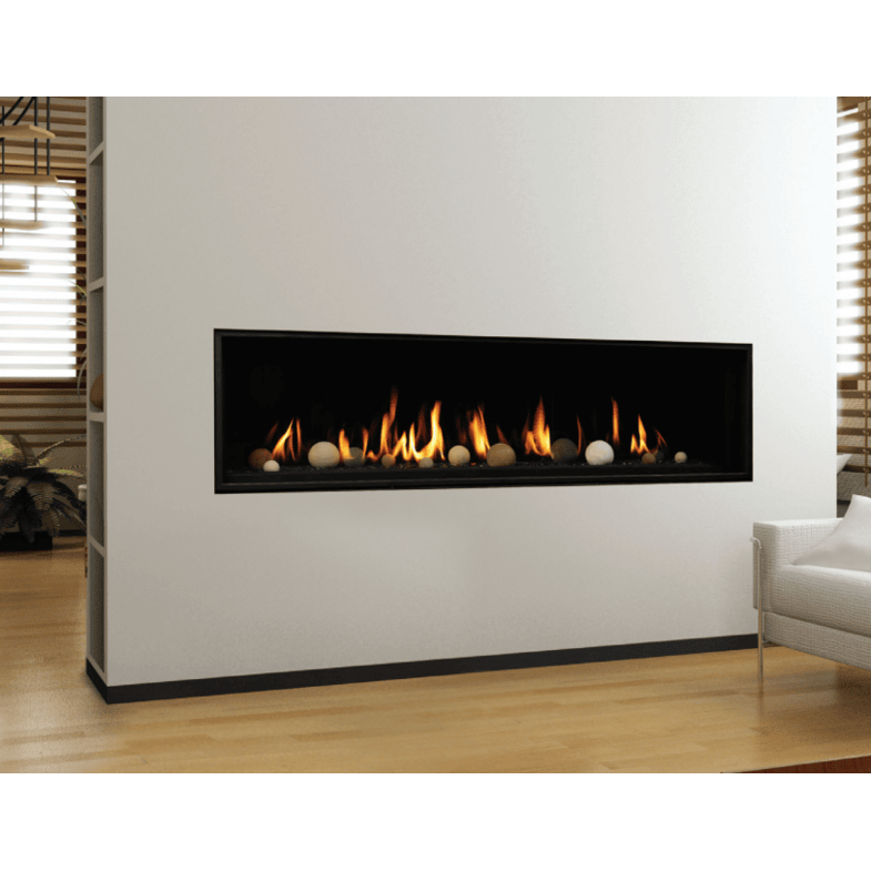 Kingsman ZCVRB72 72 Inch Linear Direct Vent Gas Fireplace in IPI Ignition Attached