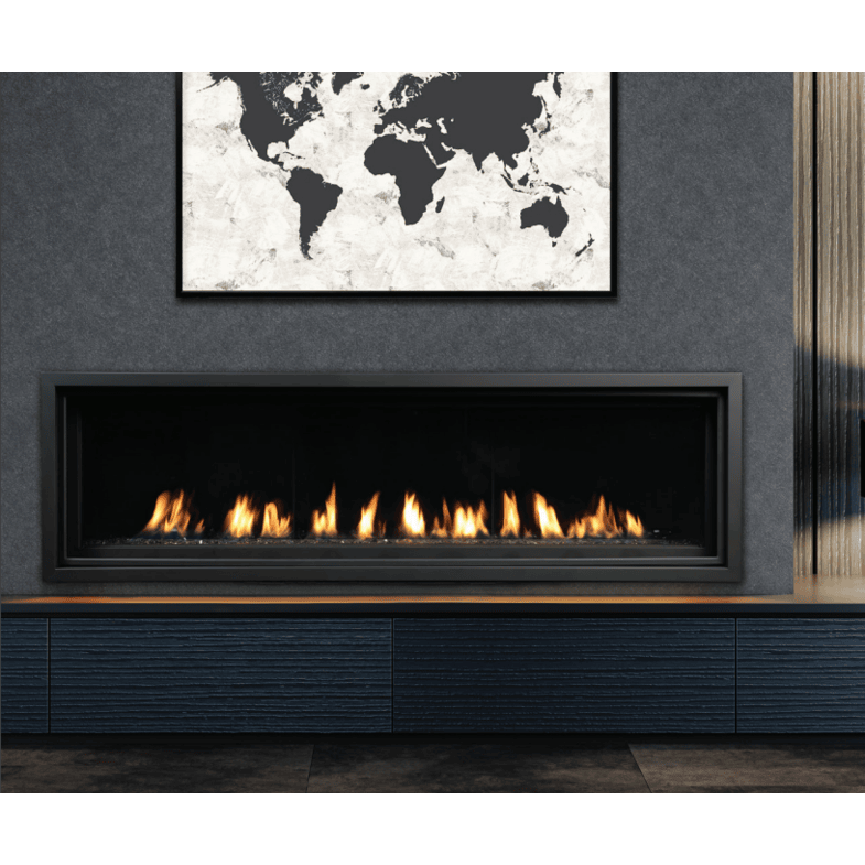 Kingsman ZCVRB72 72 Inch Linear Direct Vent Gas Fireplace in IPI Ignition Attached