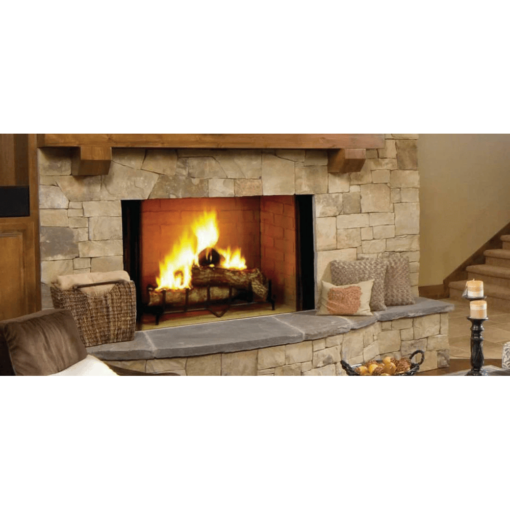 Majestic 50 Inch Biltmore Radiant Wood Burning Fireplace Attached