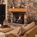 Majestic 42 Inch Biltmore Radiant Wood Burning Fireplace Attached 1