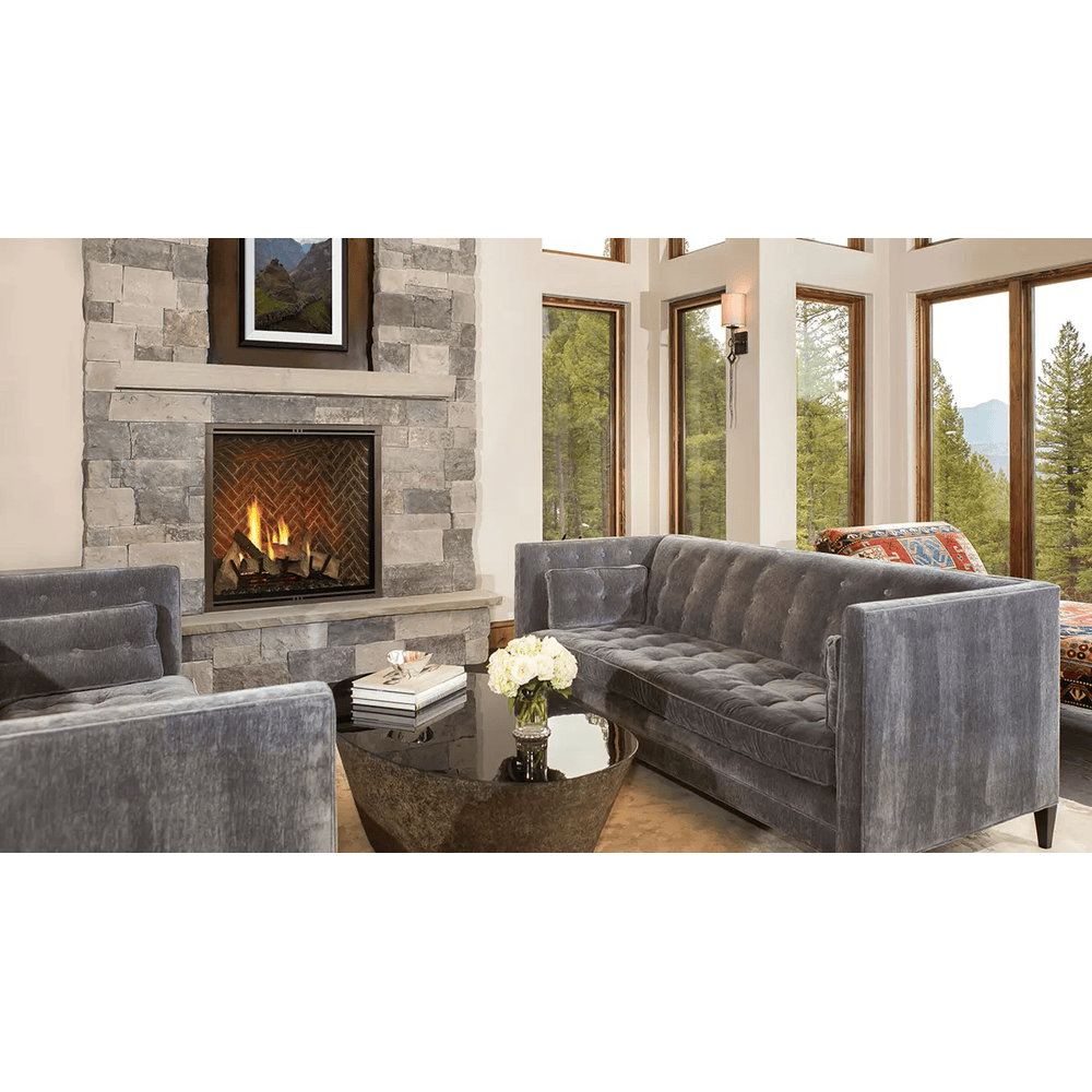 Majestic Marquis II 36 Inch Traditional Direct Vent Natural Gas Fireplace with IntelliFire Touch Ignition System Attached
