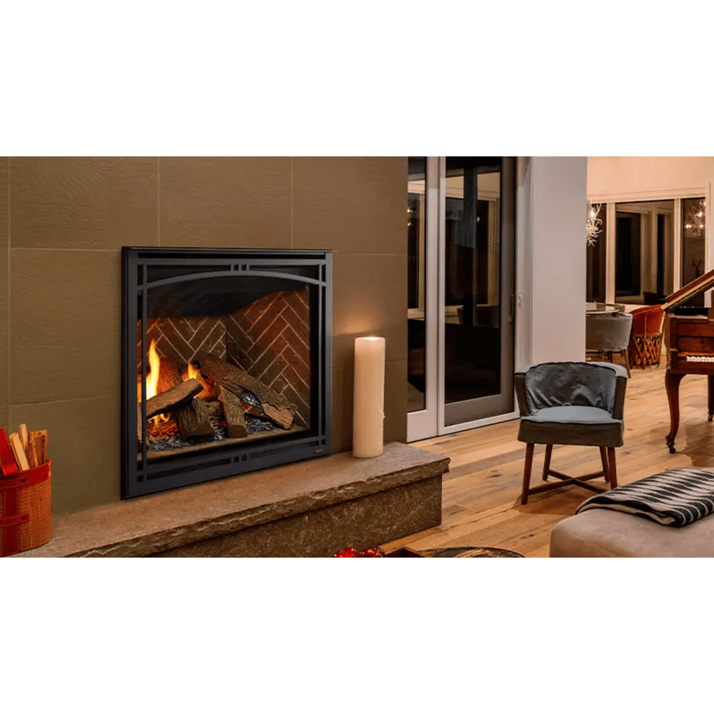 Majestic Meridian Platinum 36 Inch Top/Rear Direct Vent Gas Fireplace with IntelliFire Touch Ignition System Attached