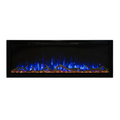 Modern Flames 50 Inch Spectrum Slimline Recessed/Wall Mount Electric Fireplace Blue Flame