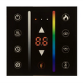 Modern Flames 68 Inch Landscape Pro Multi-Sided Built In Electric Fireplace Reflective Glass Thermostat