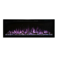 Modern Flames 50 Inch Spectrum Slimline Recessed/Wall Mount Electric Fireplace Purple Flame