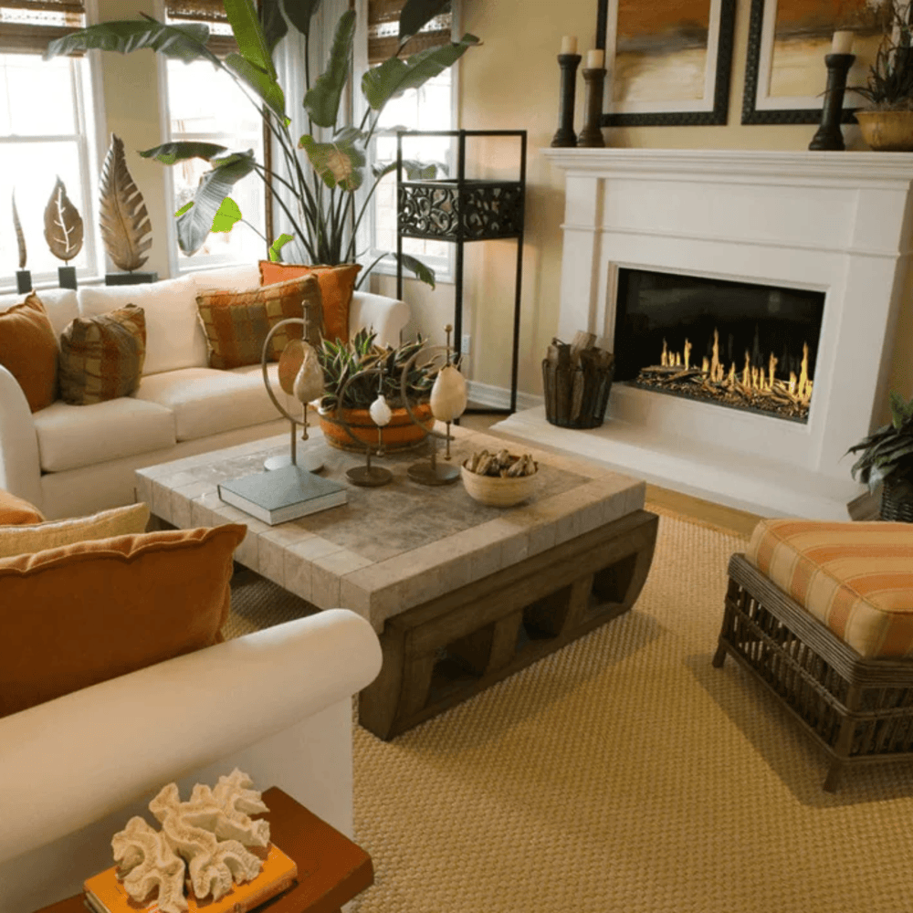 Modern Flames 52 Inch Orion Multi HelioVision Linear Electric Fireplace Attached